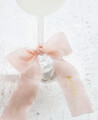 Marca copas lazos de seda para bodas