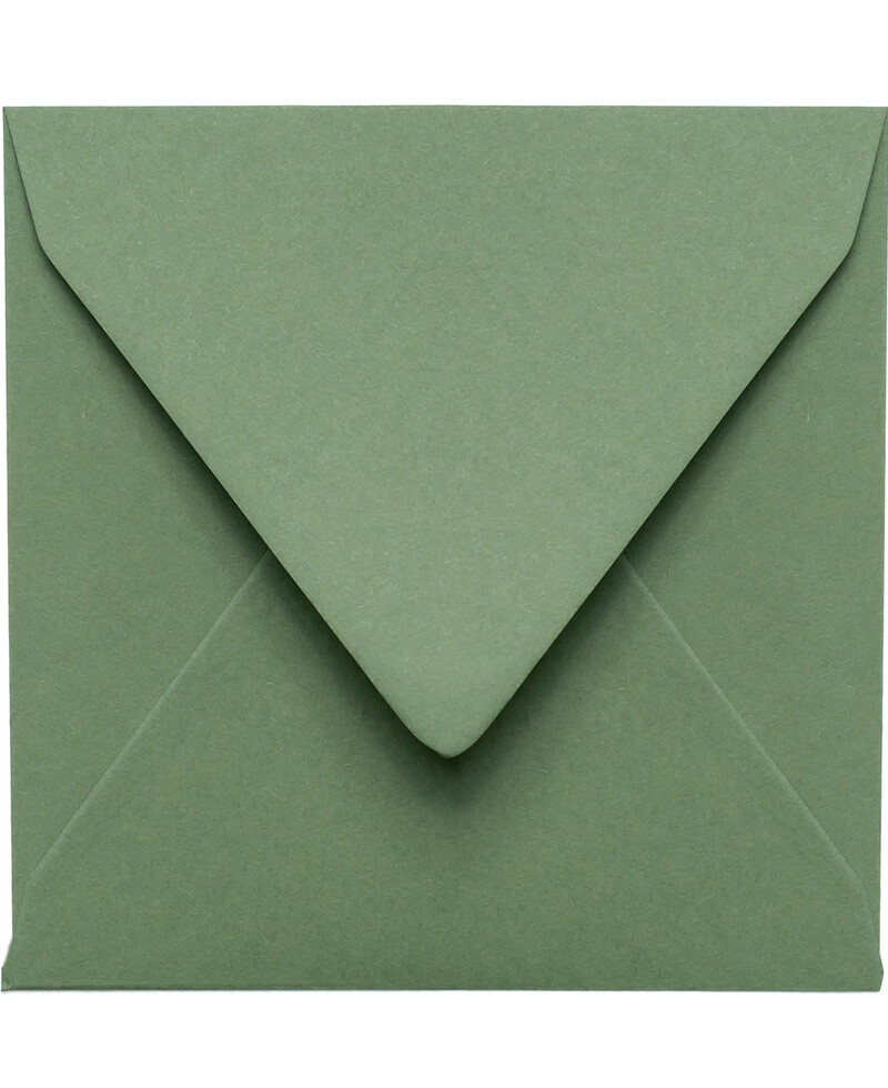 Sobres color verde oliva cuadrados Sobres color verde oliva cuadrados