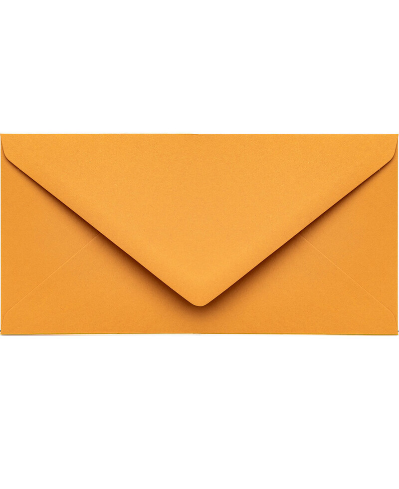 Sobre amarillo mostaza DL para invitaciones Sobre amarillo mostaza DL para invitaciones