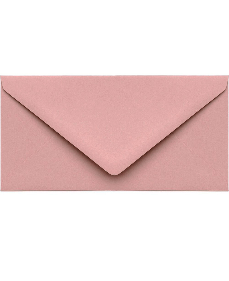 Sobre rosa empolvado DL para invitaciones
