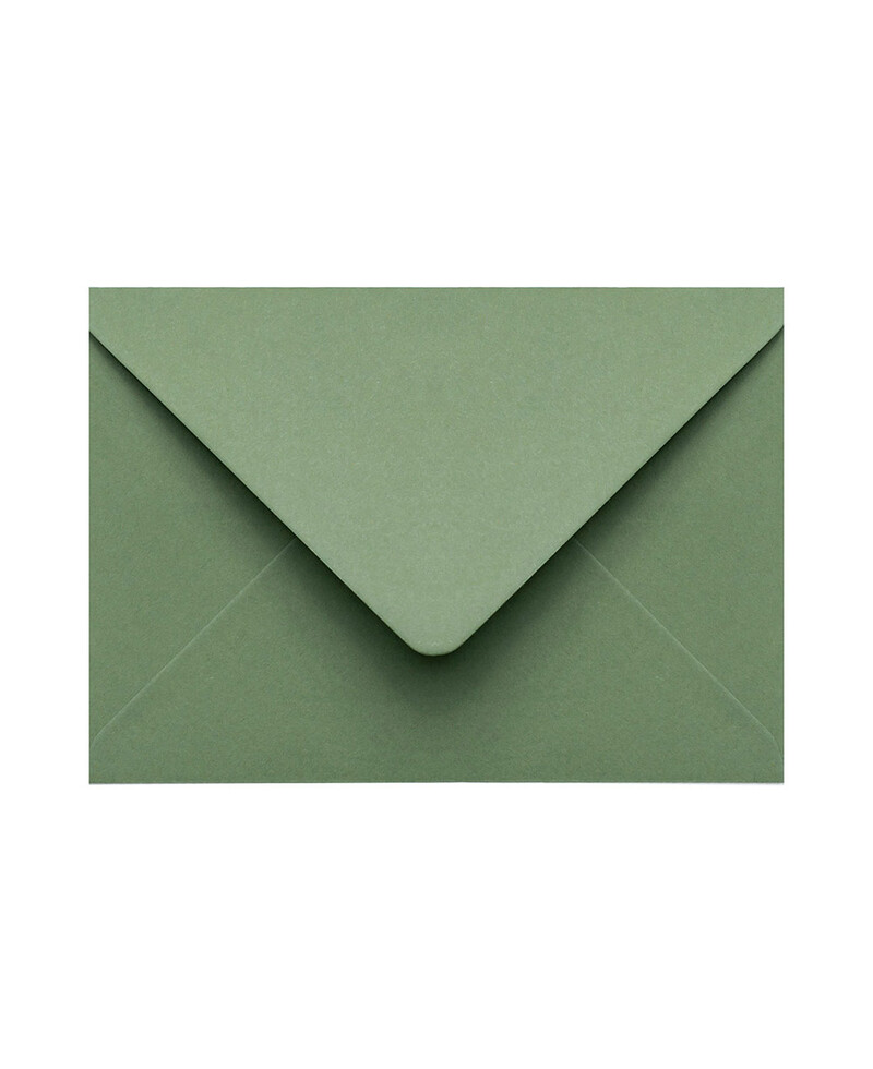 Sobres verde oliva para invitaciones de boda B6 Sobres verde oliva para invitaciones de boda B6