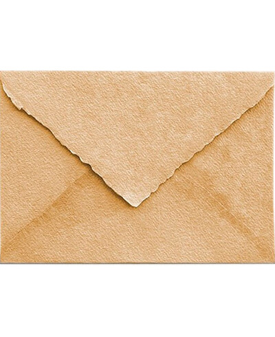 Enveloppe artisanale beige sable C5 | Marmarina