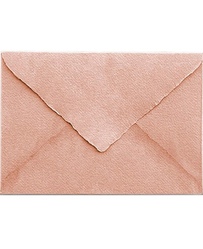 Enveloppe artisanale rose poudrée C5 | Marmarina