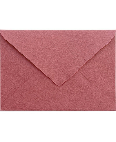 Envelope Rosa Vintage Feito à Mão C5 | Marmarina