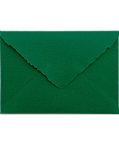 Envelope Artesanal Verde Esmeralda C5 | Marmarina