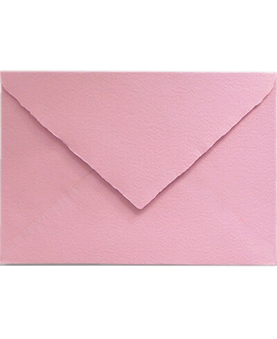 Enveloppe C5 rose faite à la main pour les invitations | Marmarina