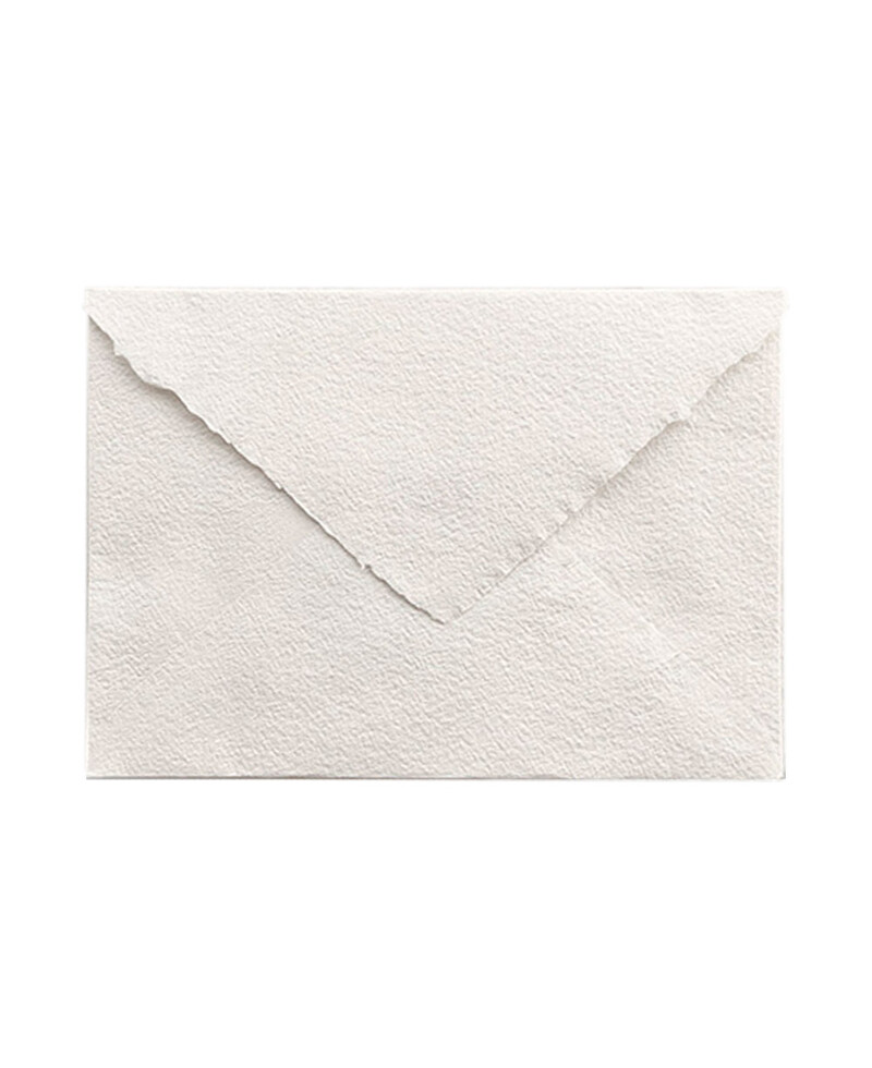 Envelope de Ministro B6 Feito à Mão Off-White para Convites | Marmarina Envelope de Ministro B6 Feito à Mão Off-White para Convites | Marmarina