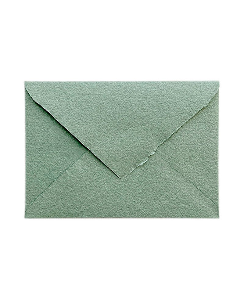 Envelope de Ministro B6 Verde Oliva Feito à Mão para Convites | Marmarina Envelope de Ministro B6 Verde Oliva Feito à Mão para Convites | Marmarina