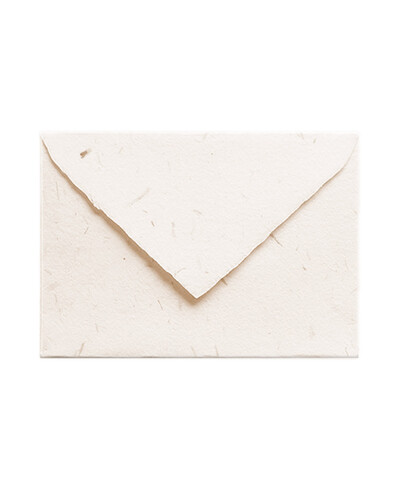 Handmade Straw Shavings B6 Minister Envelope for Invitations | Marmarina