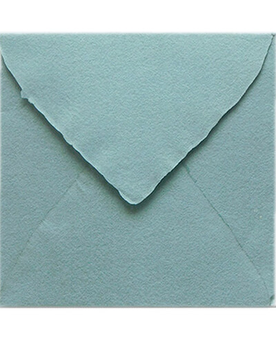 Powdered Blue Square Handmade Envelope for Invitations | Marmarina