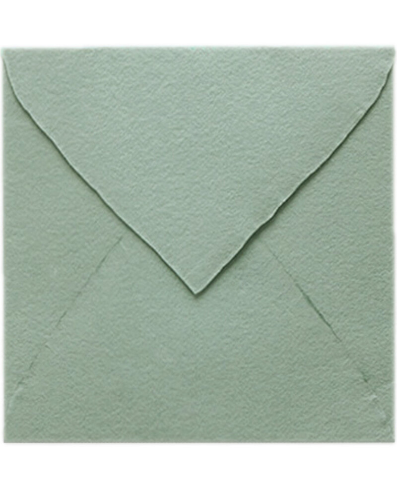 Envelope Quadrado Verde Oliva Feito à Mão para Convites | Marmarina Envelope Quadrado Verde Oliva Feito à Mão para Convites | Marmarina