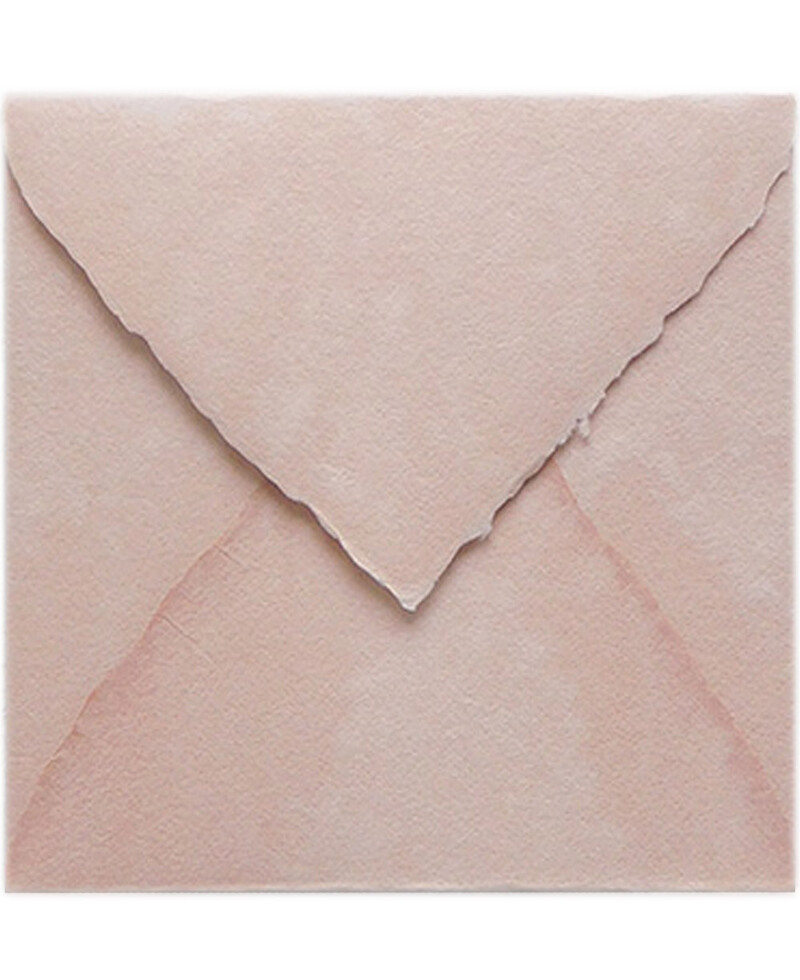 Busta Artigianale Quadrata Rosa Cipria per Inviti | Marmarina Busta Artigianale Quadrata Rosa Cipria per Inviti | Marmarina