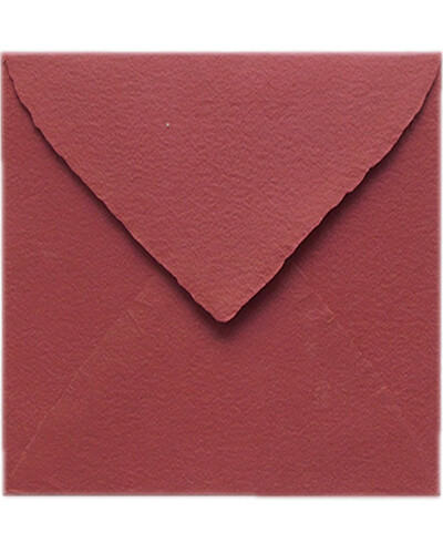 Handmade Bordeaux Square Envelope for Invitations | Marmarina