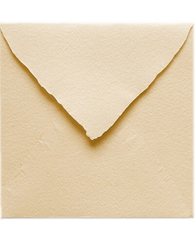 Handmade Square Cream Envelope for Invitations | Marmarina