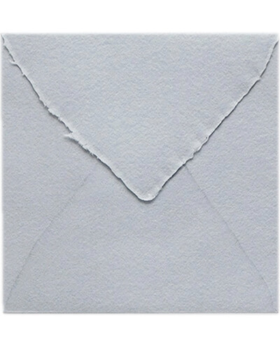 Handmade Light Grey Square Envelope for Invitations | Marmarina