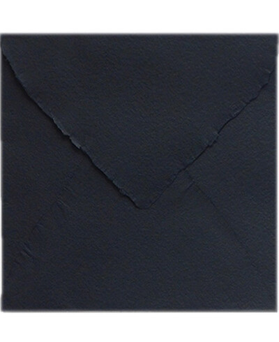 Handmade Black Square Envelope | Marmarina