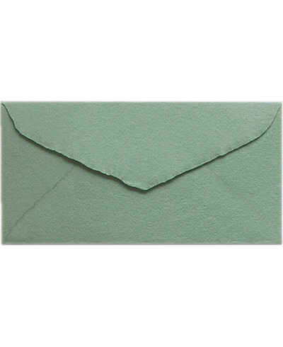 DL American Olive Green Artisan enveloppe pour invitations | Marmarina