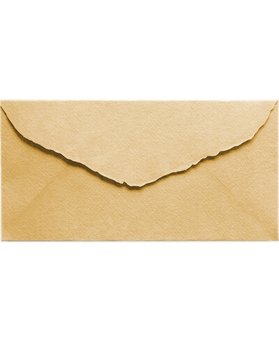 Enveloppe DL de sable américain beige faite à la main pour invitations | Marmarina