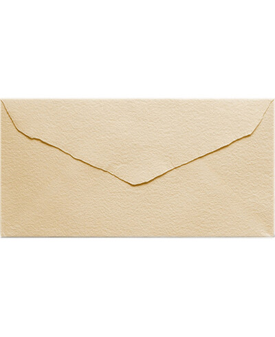 DL American Cream Artisan Envelope for Invitations | Marmarina