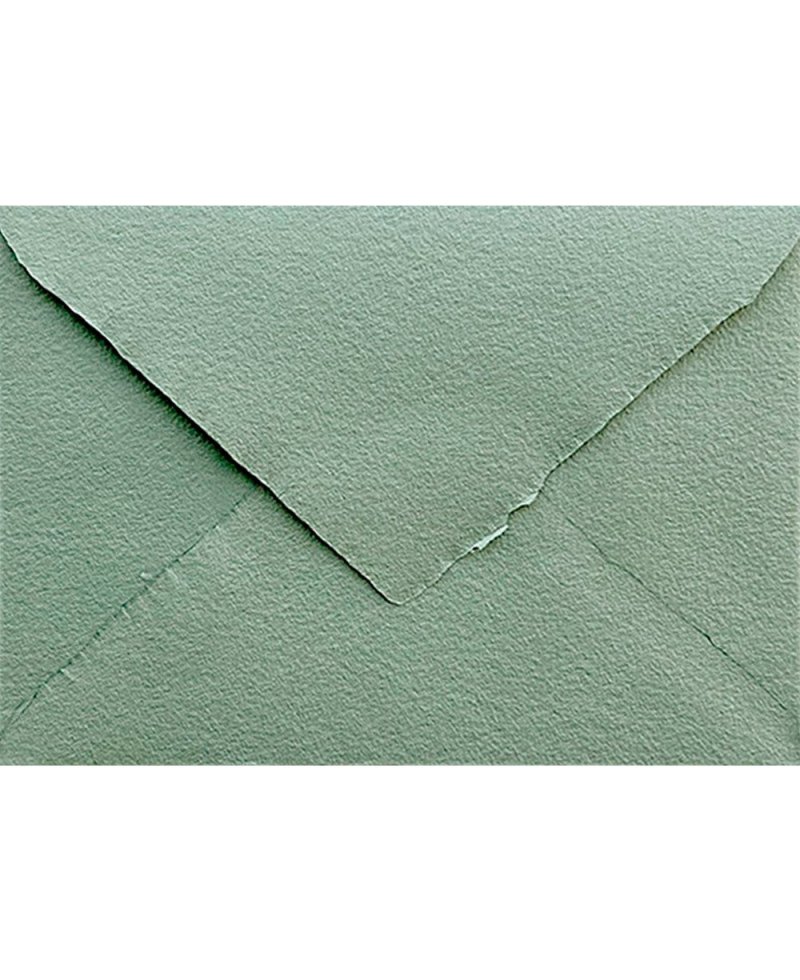 Enveloppe Artisanale Vert Olive C5 | Marmarina