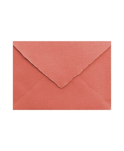 Enveloppe de ministre B6 en corail fait à la main pour les invitations | Marmarina