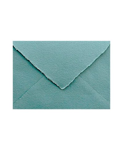 Gepuderte blaue handgemachte Umschlag B6 Ministro für Einladungen | Marmarina