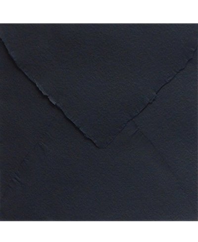 Enveloppe carrée noire faite à la main | Marmarina