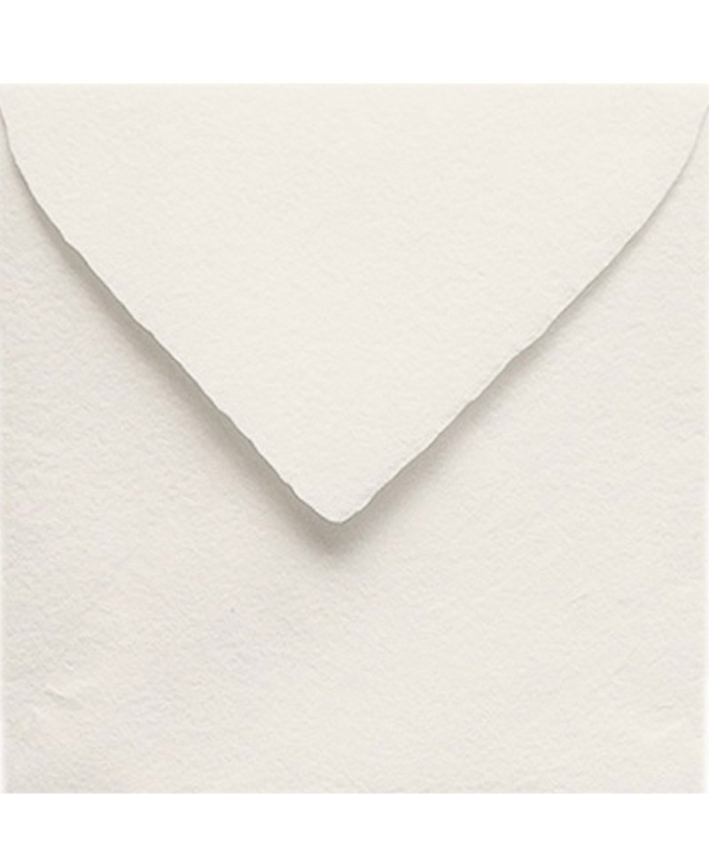 Handmade Off-White Square Envelope for Invitations | Marmarina