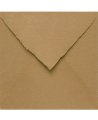 Handmade Camel Brown Square Envelope for Invitations | Marmarina
