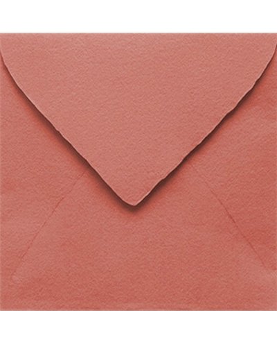 Envelope Coral Quadrado Feito à Mão para Convites | Marmarina