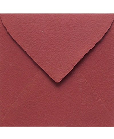 Handmade Bordeaux Square Envelope for Invitations | Marmarina