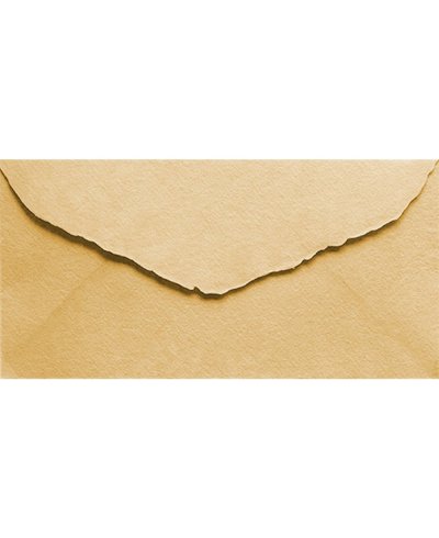 Enveloppe DL de sable américain beige faite à la main pour invitations | Marmarina