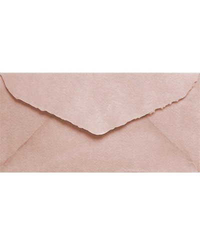 DL Enveloppe artisanale rose poudrée américaine pour invitations | Marmarina