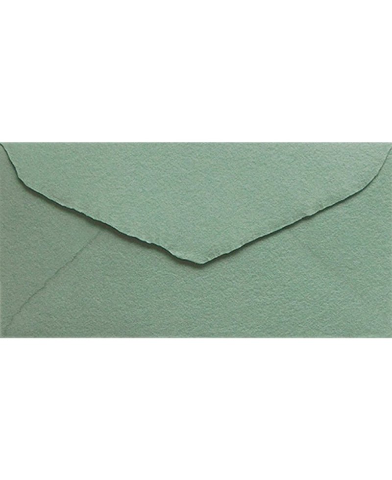 DL American Olive Green Artisan Envelope for Invitations | Marmarina