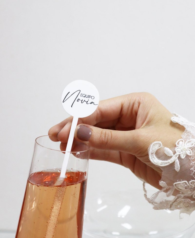 Equipo novia agitadores para bebidas boda