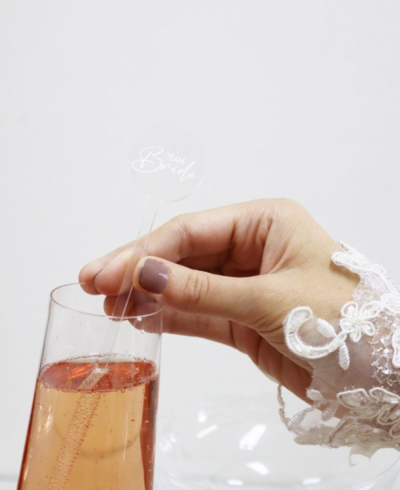 Agitadores para cócteles de boda elegantes