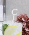 Iniciales agitadores para bebidas boda