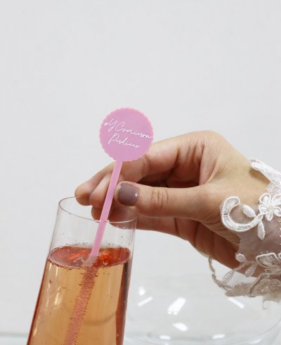 Agitadores para cócteles de boda elegantes