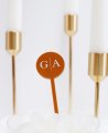 Personalizado iniciales agitadores para bebidas boda