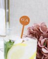 Agitador de boda personalizado iniciales