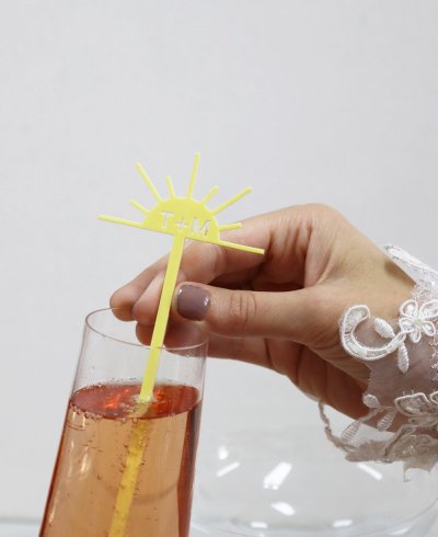 Agitadores para cocteles de boda elegantes