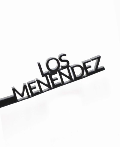 Vista cenital agitador apellidos personalizados