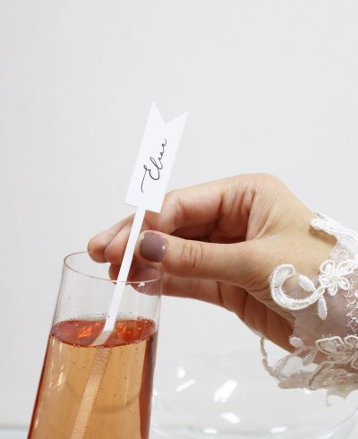 Agitadores para cócteles de boda elegantes