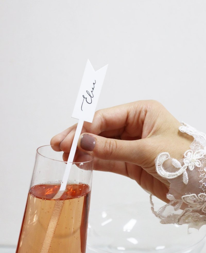 Agitadores para cócteles de boda elegantes