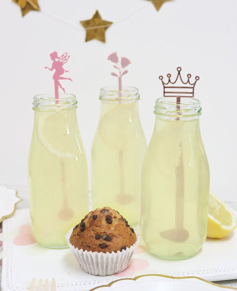 Agitadores para fiestas de cumpleaños inspiración princesas