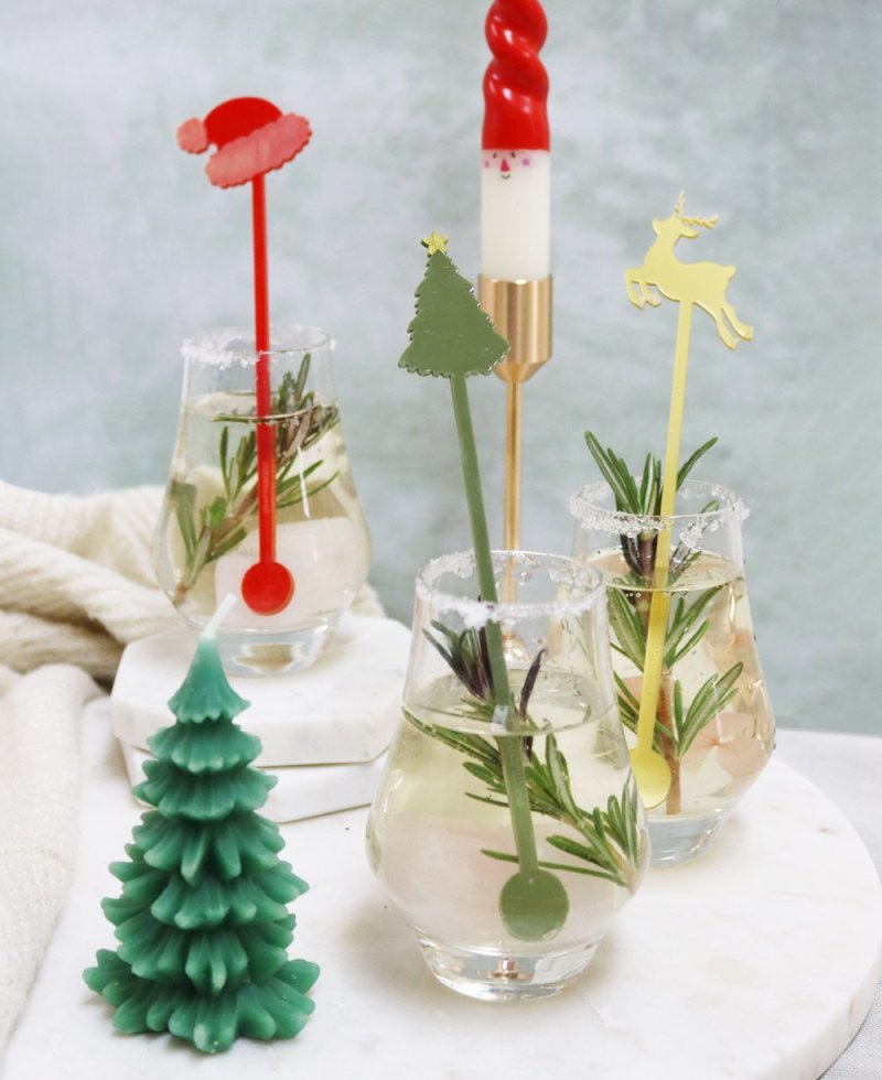 Agitadores para bebidas pack santa Claus Agitadores para bebidas pack santa Claus