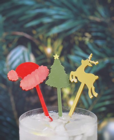 Santa Claus reno árbol de navidad agitadores