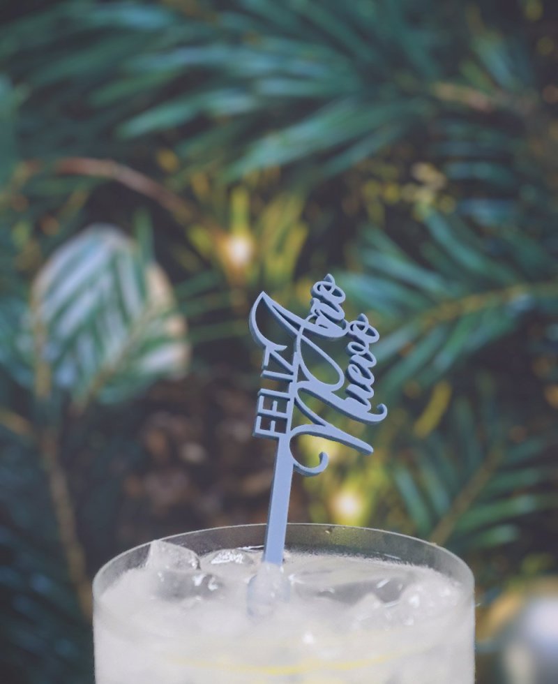 Agitadores de bebidas feliz año nuevo Agitadores de bebidas feliz año nuevo