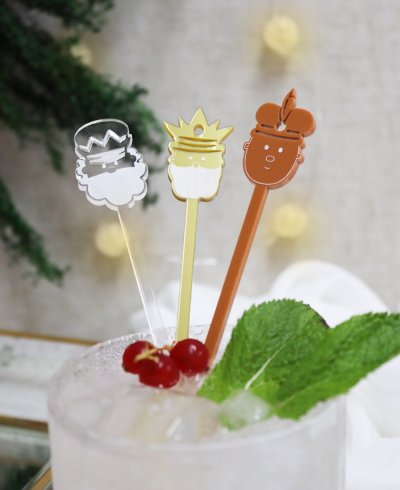 Agitadores de bebidas reyes magos