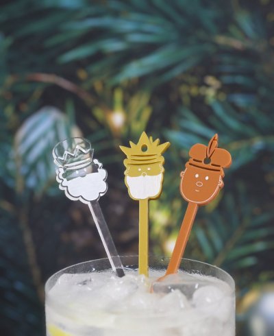 Agitadores para bebidas de navidad reyes magos